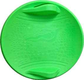 Санки-льодянка / Крижанка / Тарілка / Пластикові санки / Круглі якісні санки "Alligator"  зелені