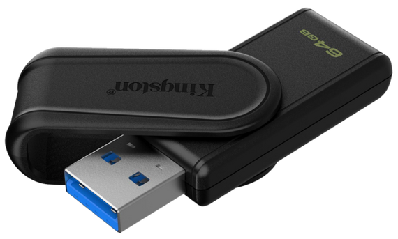 Flash Drive Kingston DTXS 64GB USB 3.2 Gen 1 DataTraveler Exodia S | Зображення 1