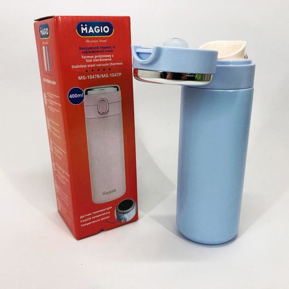 Термос SMART MAGIO MG-1047B вакуумный 400 мл, Умный термос с датчиком температуры, Термос походный | Зображення 8