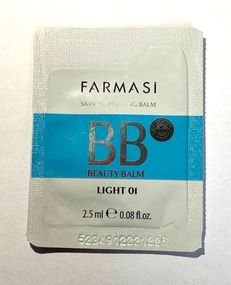 Пробник саше тестер тонального бб крему Farmasi bb cream spf15 Light 01 2,5 мл