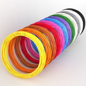 Пластик к 3D ручке. Эко 3D-пластик PLA. Набор из 20 цветов. CT-559 (200 метров)