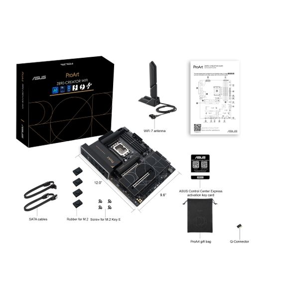 Материнcкая плата ASUS PROART Z890-CREATOR WIFI s1851 Z890 4xDDR5 M.2 HDMI DP Wi-Fi BT ATX 90MB1JD0-M0EAY0 | Зображення 1