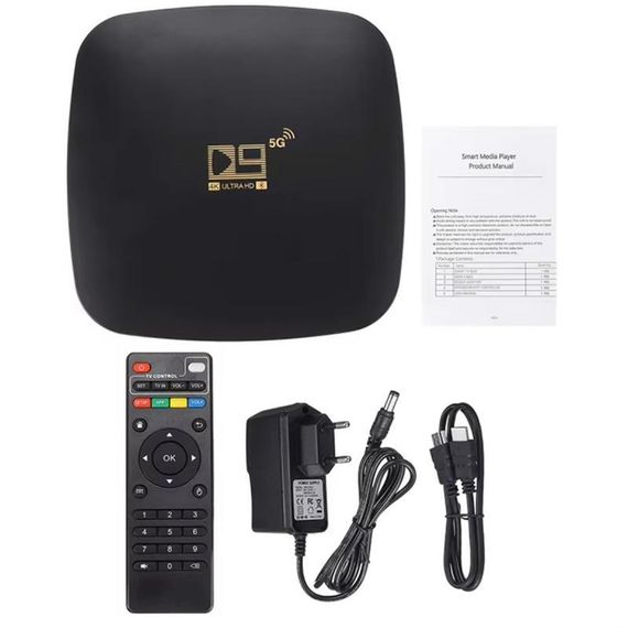 Smart Android TV Box D9 5G 4k 2+16GB Black | Зображення 2