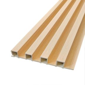 Рейка декоративная WPC стеновая 3000х160х23мм Светлое дерево SW-00002572-