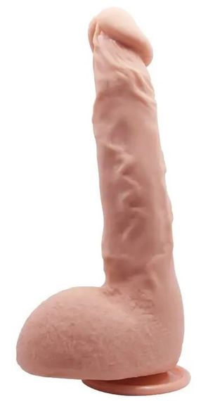 Фалоімітатор на присосці Baile Beautiful JASON 9,4" Flesh Sex Aura | Зображення 1