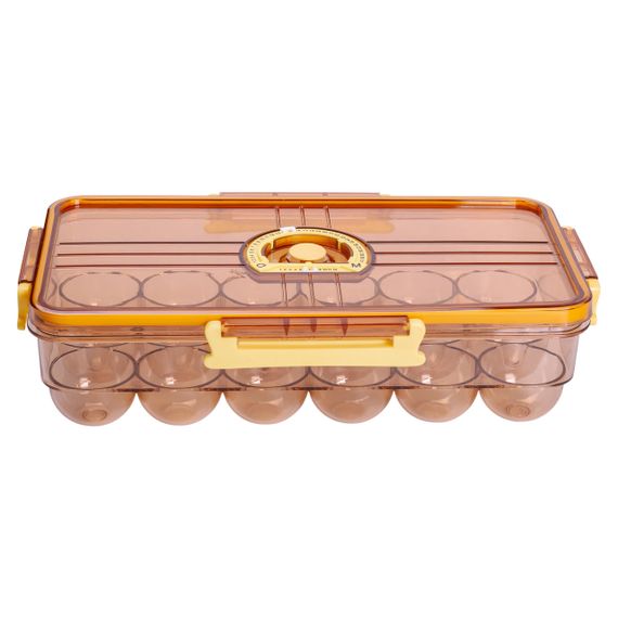 Лоток для яиц пластиковый на 18 ячеек 32.5х18х8 см Коричневый HP-27-1 | Зображення 3