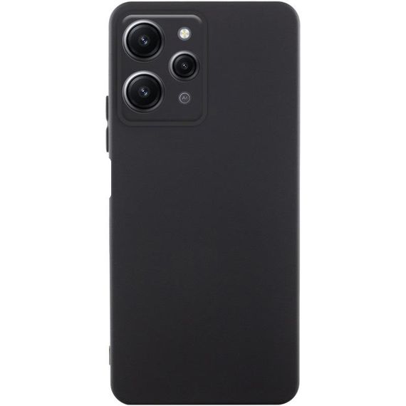 Чохол TPU GETMAN Liquid Silk Full Camera для Xiaomi Redmi 12 Чорний / Black