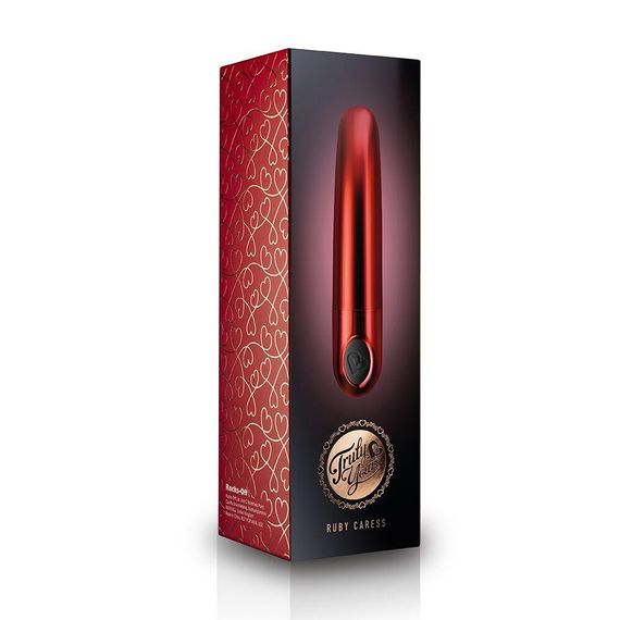 Віброкуля Rocks Off Ruby Caress, 10 режимів, від батарейки Sex Aura | Зображення 3