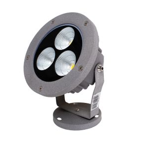 Светильник садовый металлический AS-15 3*7W WW IP65 GY