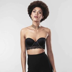 Ожерелье-ошейник с цепочкой Bijoux Indiscrets золотое, 59 см sexstyle