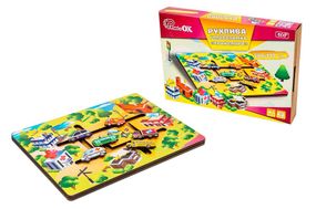 Головоломка рухлива Puz-27800 "Транспорт" в коробці р. 31.5x22.5 см PuzzleOk