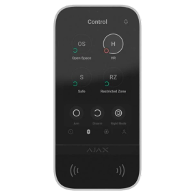 Ajax KeyPad TouchScreen (8EU) white Клавіатура - Управління охороною