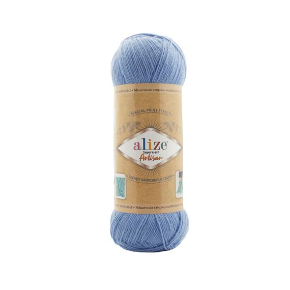 Alize Artisan Superwash, блакитний 432