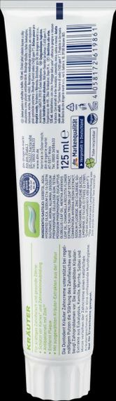 Зубная паста Dontodent Kräuter с травами и цинком, 125 мл. Германия | Зображення 2