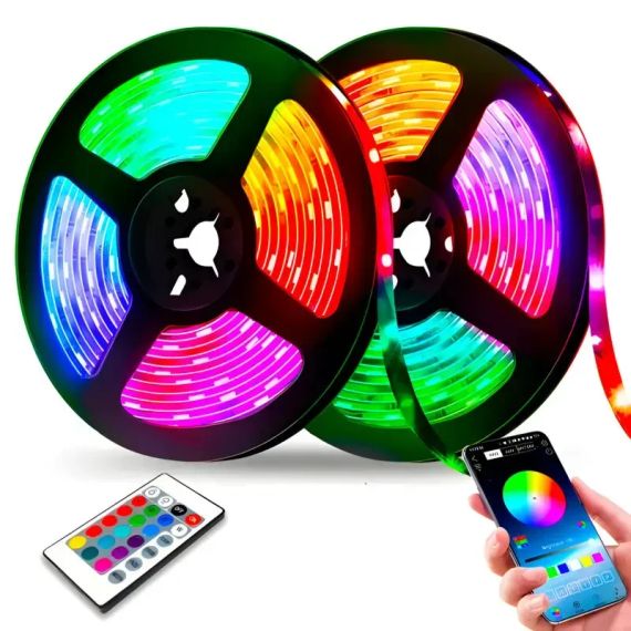 Светодиодная лента LED RGB USB APP SF-20, самоклеящаяся, 5 м, с пультом ДУ, на 300 диодов