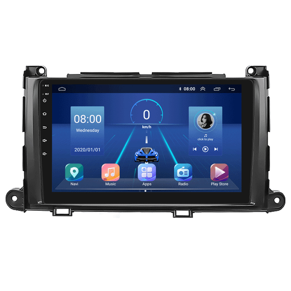 Штатна магнітола 9" Lesko для Toyota Sequoia II 2008-2017 6/128Gb 4G Wi-Fi GPS Top Тойота