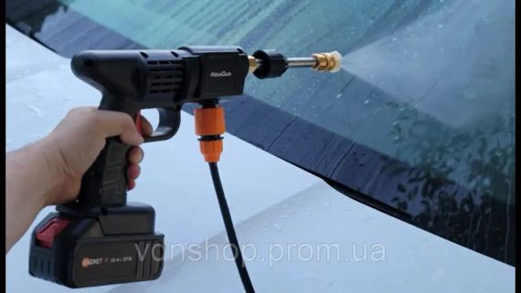 Мийка високого тиску Даджет AquaGun бездротова мийка з роботою від акумуляторної батареї | Зображення 3