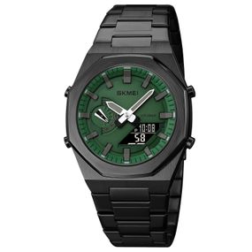 Чоловічий годинник Skmei 1816BKGNBK Black Green-Black