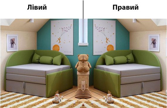 Дитяче розкладне крісло-ліжко Малютка 02 червоне, оббивка тканина рогожка | Зображення 4
