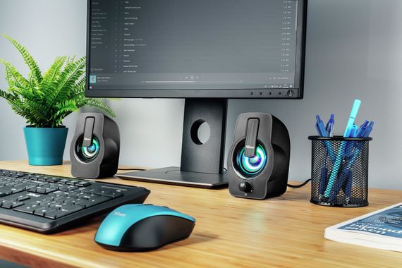 Акустическая система (Колонки) Trust 2.0 Gemi RGB USB Black (22948_TRUST) | Зображення 7
