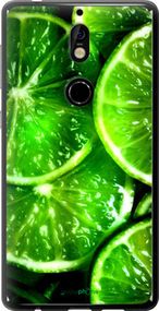 Чохол на Nokia 7 Зелені часточки лимона "852u-1367-2448"