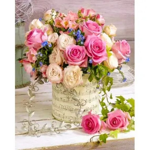 Алмазная мозаика Красивые розы 40х50 см ColorArt SP083
