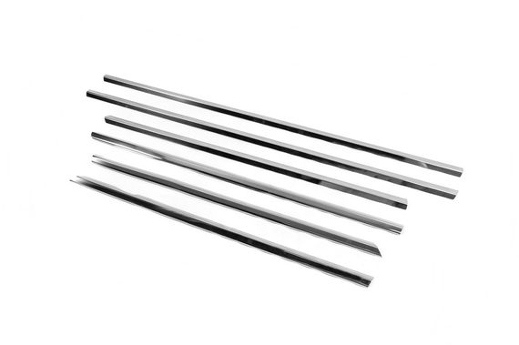 Наружняя окантовка стекол (нерж) SD, OmsaLine - Итальянская нержавейка (4 шт) для Mercedes E-сlass W211 2002-2009 гг | Зображення 3