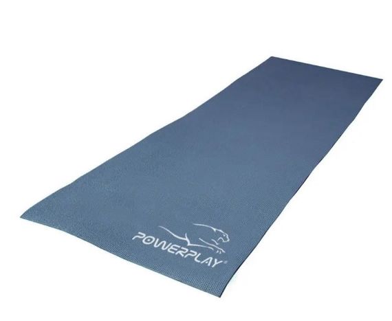 Килимок для йоги та фітнесу PowerPlay 4010 PVC Yoga Mat Темно-синій (173x61x0.6) (PP_4010_Navy_(173*0,6)) | Зображення 6