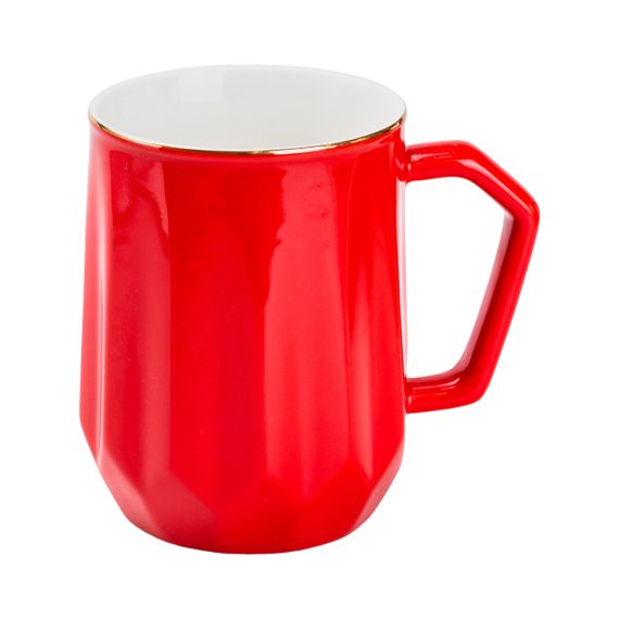 Чашка керамічна Fine Ceramics 400 мл, червоний