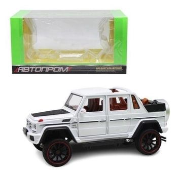 Машина металева 7579 АВТОПРОМ, 1:24 Mercedes-Benz, світло, звук, відкр.двері, в коробці (6900001197003) Білий | Зображення 1