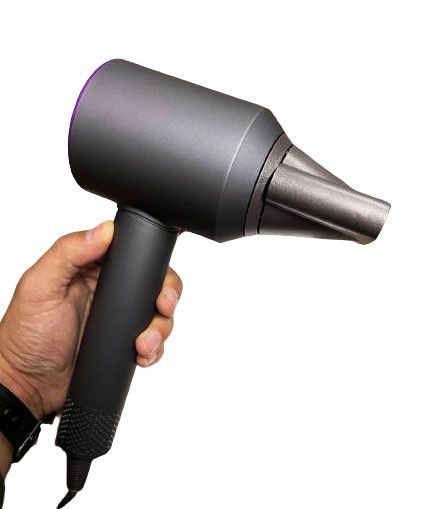 Фен з іонізацією Super Hair Dryer 5в1 міні електрофен безшумний з 5 насадками для укладання волосся 1600 Вт | Зображення 2