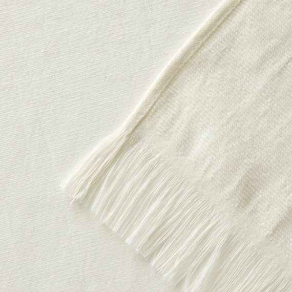 Рушник пляжний Fouta 170 × 100 см бежевий/темно-синій - One Size | Зображення 4