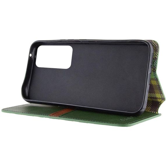 Шкіряний чохол-книжка GETMAN Cubic (PU) для Samsung Galaxy M35 5G Зелений | Зображення 4