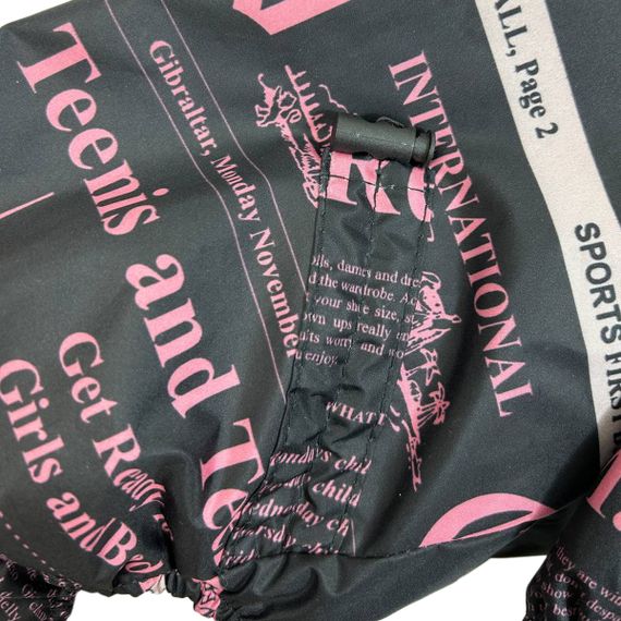 Дощовик із прихованим капюшоном газета рожевий M-97 | Зображення 8