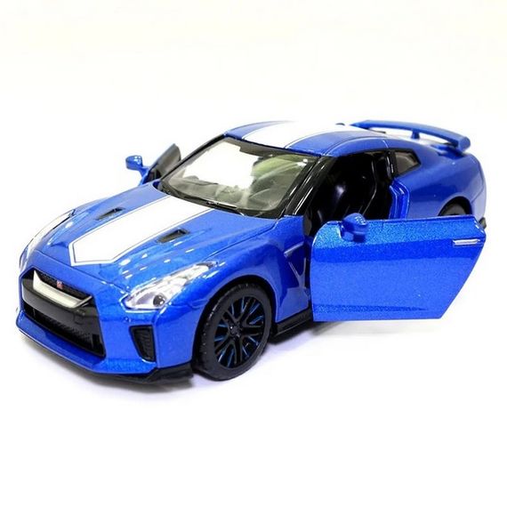 Модель автомобиля "Nissan GT-R (R35)" 68469 масштаб 1:32 свет, звук Синий