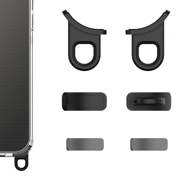 Чехол TPU Transparent with Straps для Apple iPhone 14 Pro (6.1") | Зображення 2