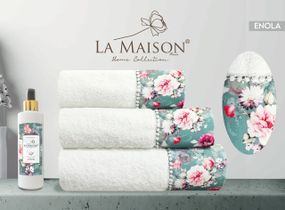 Подарочный набор полотенец La Maison, 3 шт. с ароматом  Enola