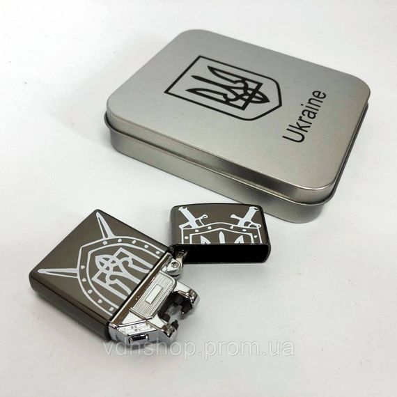 Зажигалка импульсная электронная USB HL-446, Зажигалка на подарок электрическая Необычная BU-46 | Зображення 4