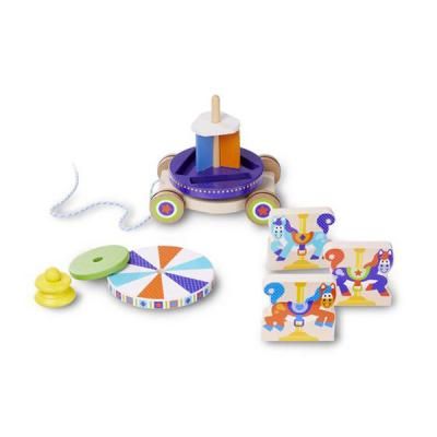 Розвиваюча іграшка Melissa&amp;Doug Перша дерев&apos;яна іграшка Карусель (MD13616) | Зображення 3