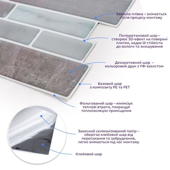 Самоклеюча поліуретанова плитка 305х305х1мм (D) SW-00001938 | Зображення 1