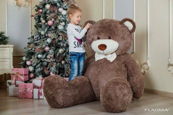 Огромный мягкий мишка Yarokuz Уильям 250 см Капучино | Зображення 2