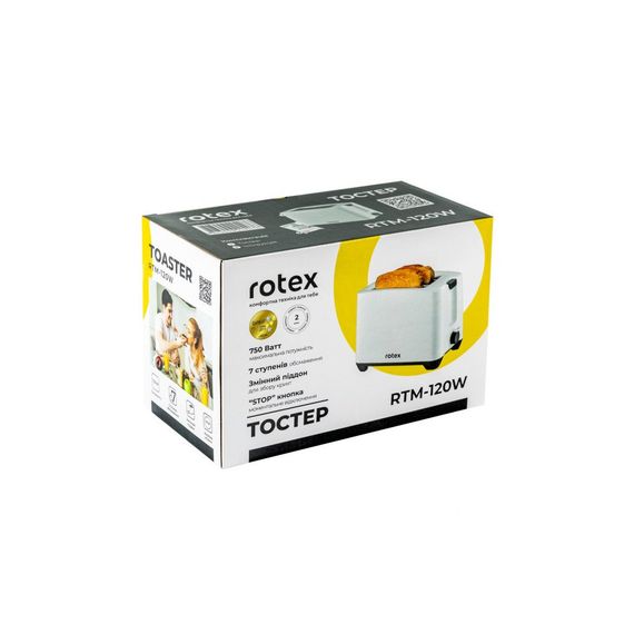 Тостер Rotex RTM120-W | Зображення 3