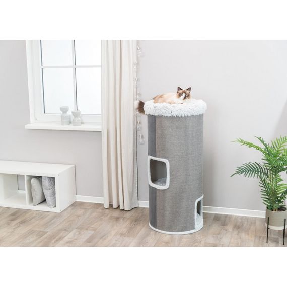Дряпка-будиночок Trixie Harvey для котів сизаль/плюш сіра 50х118 см | Зображення 4