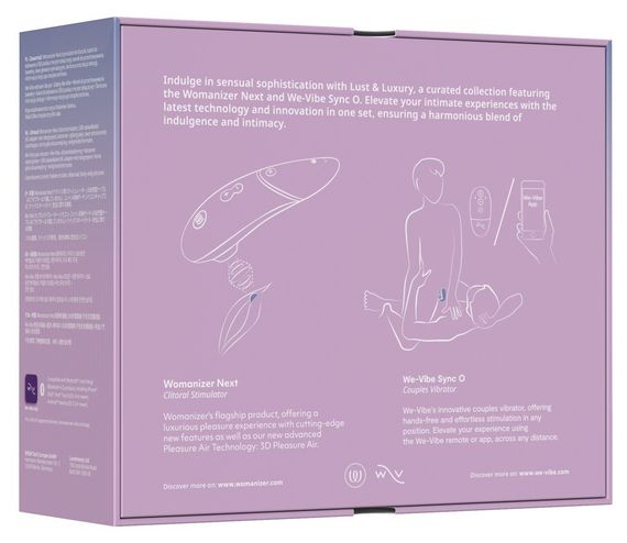 Колекційний набір Womanizer Next + We-Vibe Sync O вакуумний стимулятор та вібратор для пар, чорний Sex Aura | Зображення 9