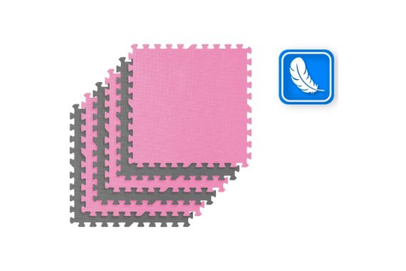 Килимок-пазл THUNDER  PZ-02 60 х 60 рожево-сірий (PZ-02) | Зображення 1