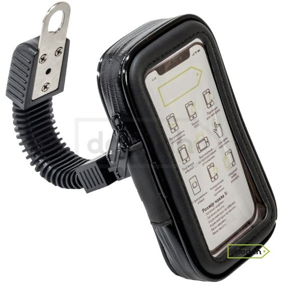 Тримач (холдер) мото для телефону водонепроникний - Evolou 2 Flex IP55 - S