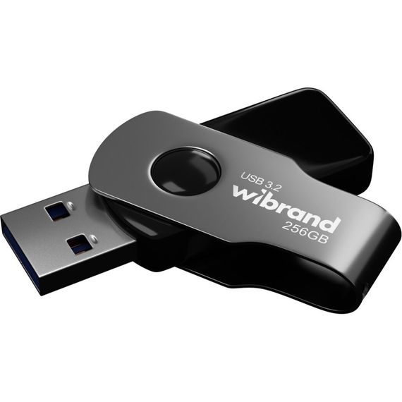 USB флеш накопичувач Wibrand 256GB Lizard Black USB 3.2 (WI3.2/LI256P9B) | Зображення 1