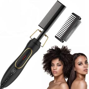 Гребінець із підігрівом, електричний гребінець із підігрівом, гребінець для випрямлення волосся, гребінець із підігрі