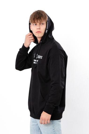 Худі для чоловіків (оверсайз) Носи своє S/179 Чорний (p-14975-170771) | Зображення 2