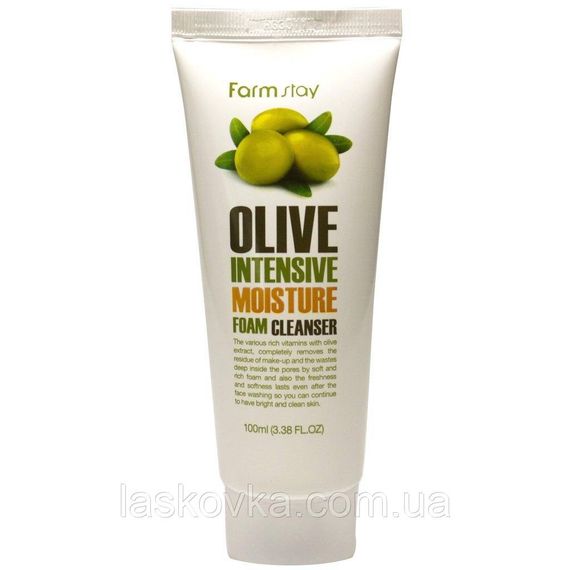 Зволожувальна пінка з екстрактом оливи FARMSTAY Olive Intensive Moisture Foam, 100 мл | Зображення 1